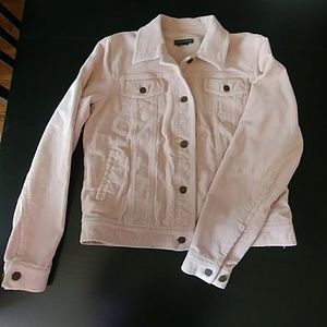 Light Pink Cordory Jean Jacket